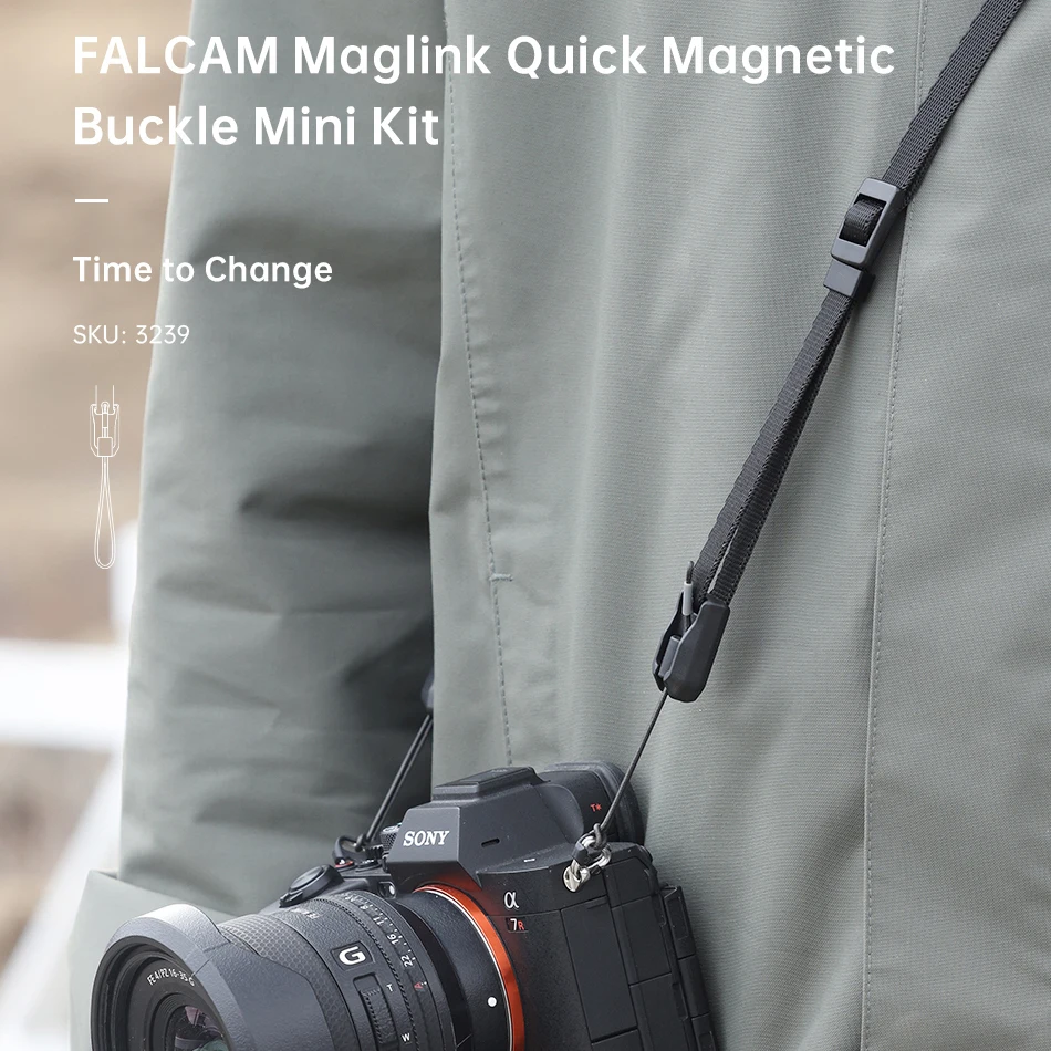 Фото Магнитный быстросъемный мини-адаптер FALCAM Maglink для подключения к ремешку на шею для камер Nikon, Canon, Sony №2