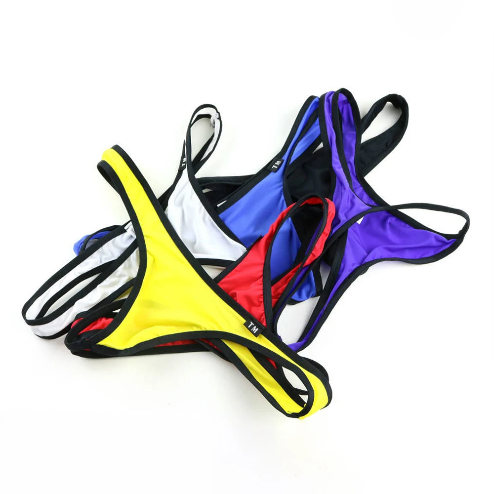 Мужские сексуальные бесшовные трусы дышащее нижнее белье брифы с U-образным