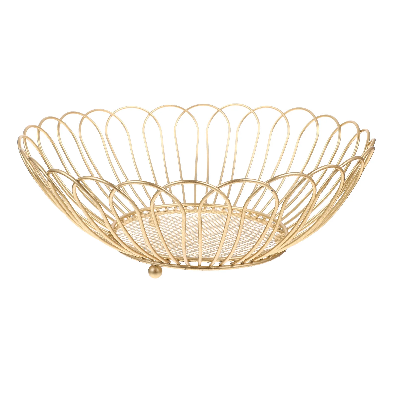 

Fruit Decor Colander Party Tray Candy Serving Iron Dried Snack Plate Fashion Food Storage Holder