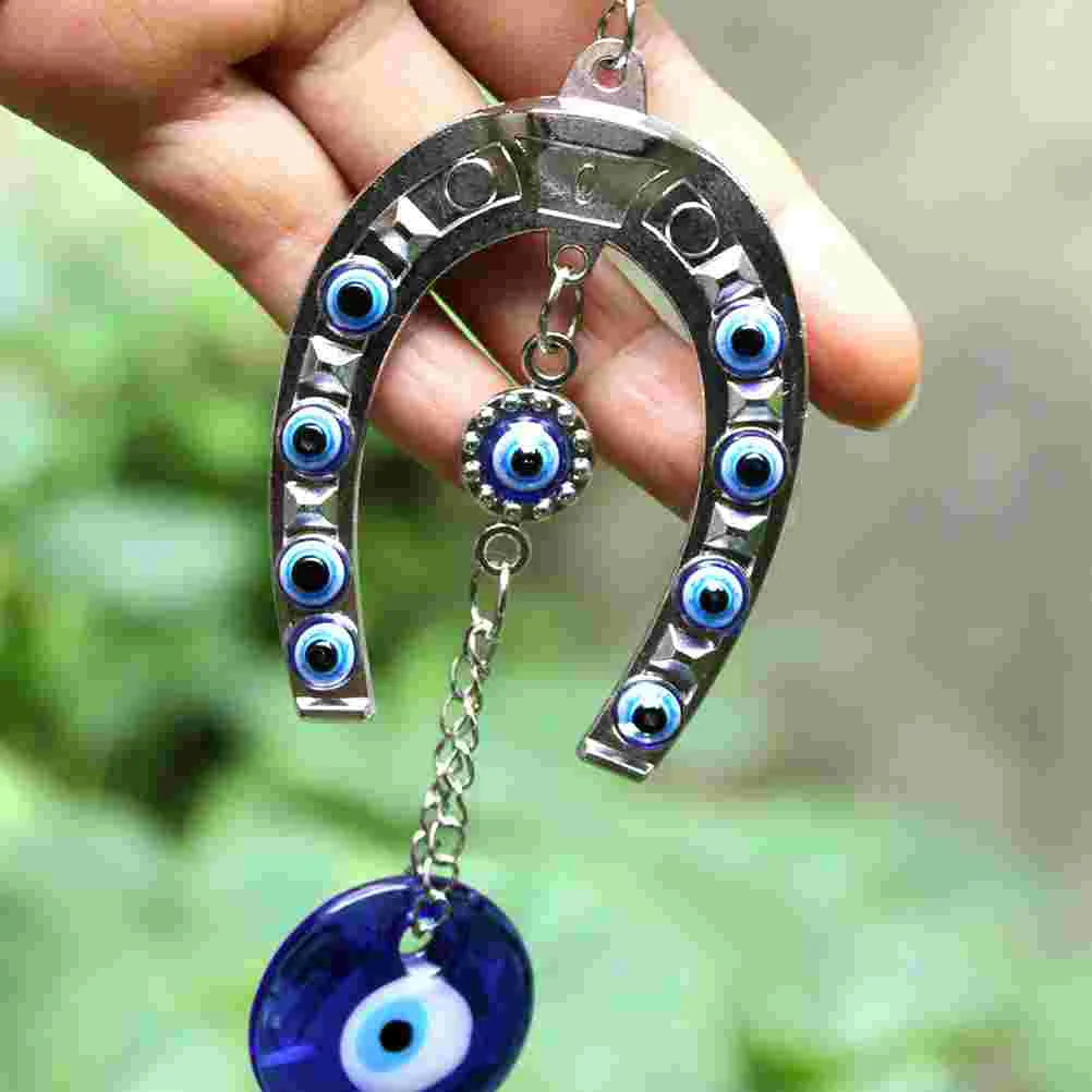 

Glazed blue eyes elephant totem pendant Lucky Charm Hanging Pendant Household Decor Eye Protection Alloy Car Decorations