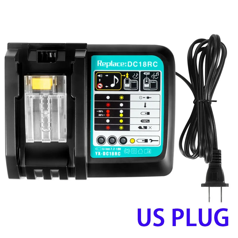 Зарядное устройство Makita с ЖК-дисплеем 18 В постоянного тока 14 4 BL1445 BL1440 BL1430 BL1860 BL1840