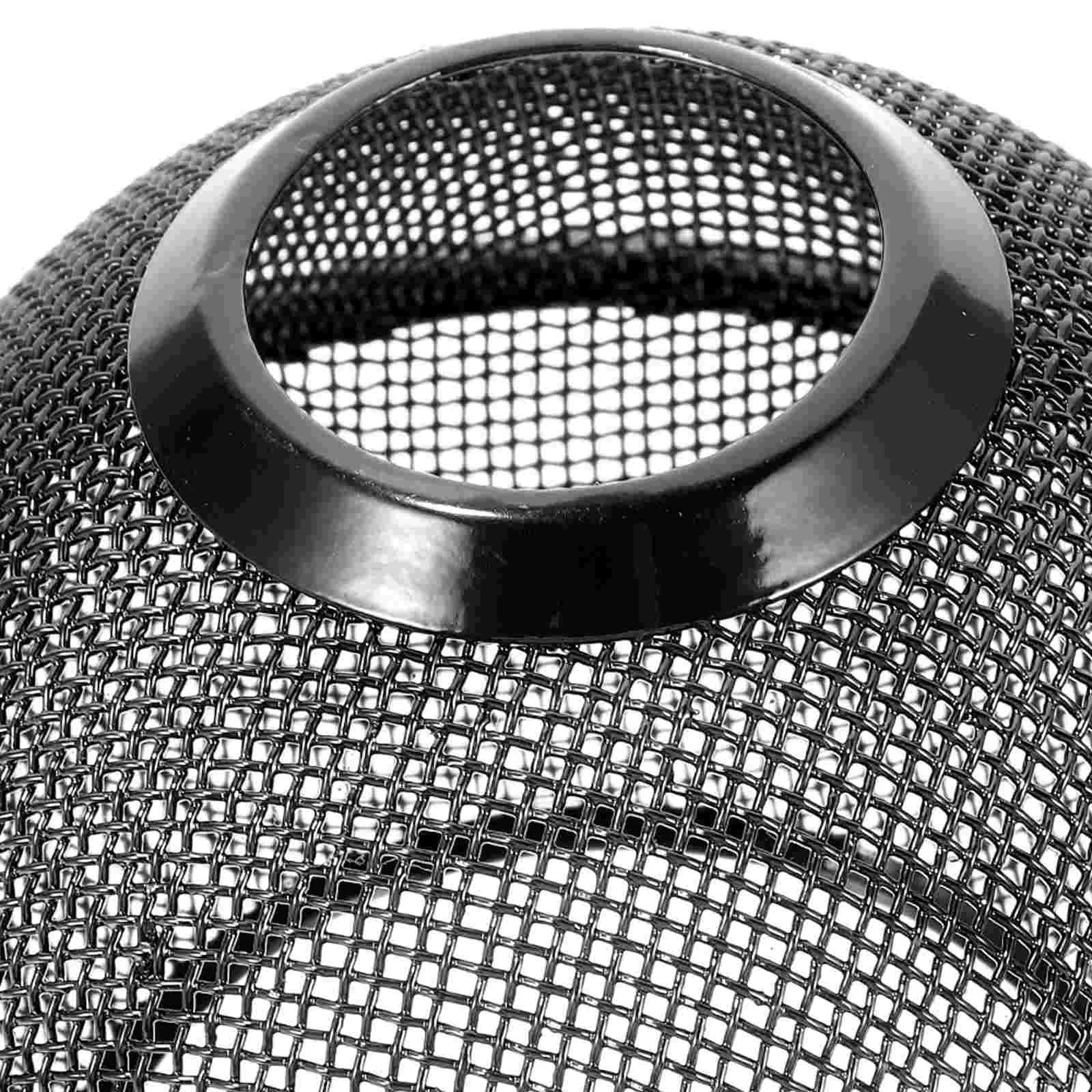 Черная Железная лампа ажурная Металлическая абажур Шариковая крышка лампы