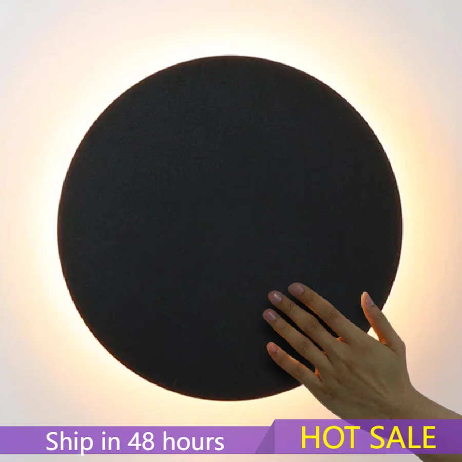 

Декоративные настенные светильники Zerouno, круглая Светодиодная лампа «сделай сам», 20 см, 25 см, 30 см, 35 см, 100-240 В, декор для ночной комнаты, лофт, ...