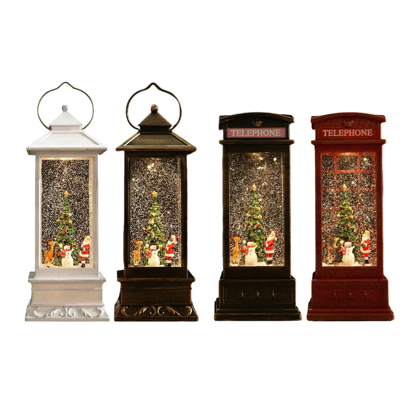 

Портативная блестящая Рождественская музыкальная шкатулка, вращающаяся Рождественская сцена