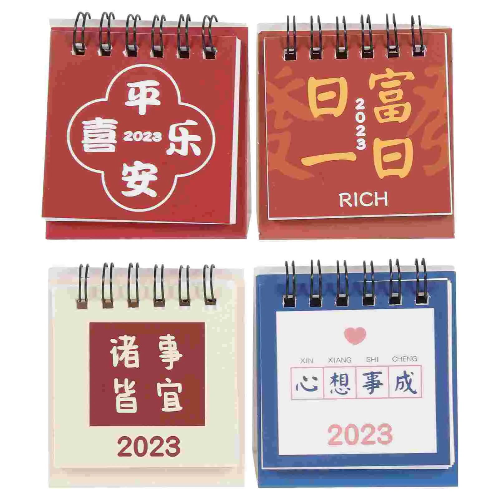 

Calendar 2023 Desk Table Standing Year Daily Paper Desktop Mini Planner Schedule Office Pad Monthly Tent Agenda Weekly Calendars