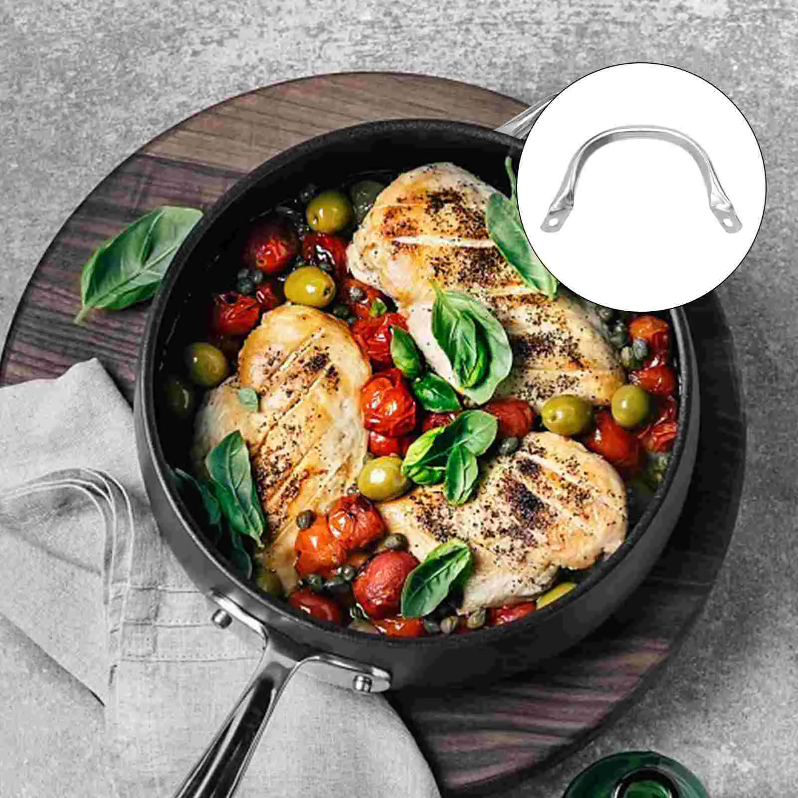 

Сменная ручка для кастрюли, аксессуары из нержавеющей стали, кухонная посуда, металлические ручки, часть соуса, уши, суп, универсальный держ...