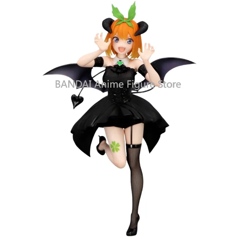 Фото В наличии: Оригинальная фигурка FuRyu BiCute Dark Figure по аниме «Пять близнецов» (Nakano Yotsuba), 25 см, модель, игрушка, подарок №1