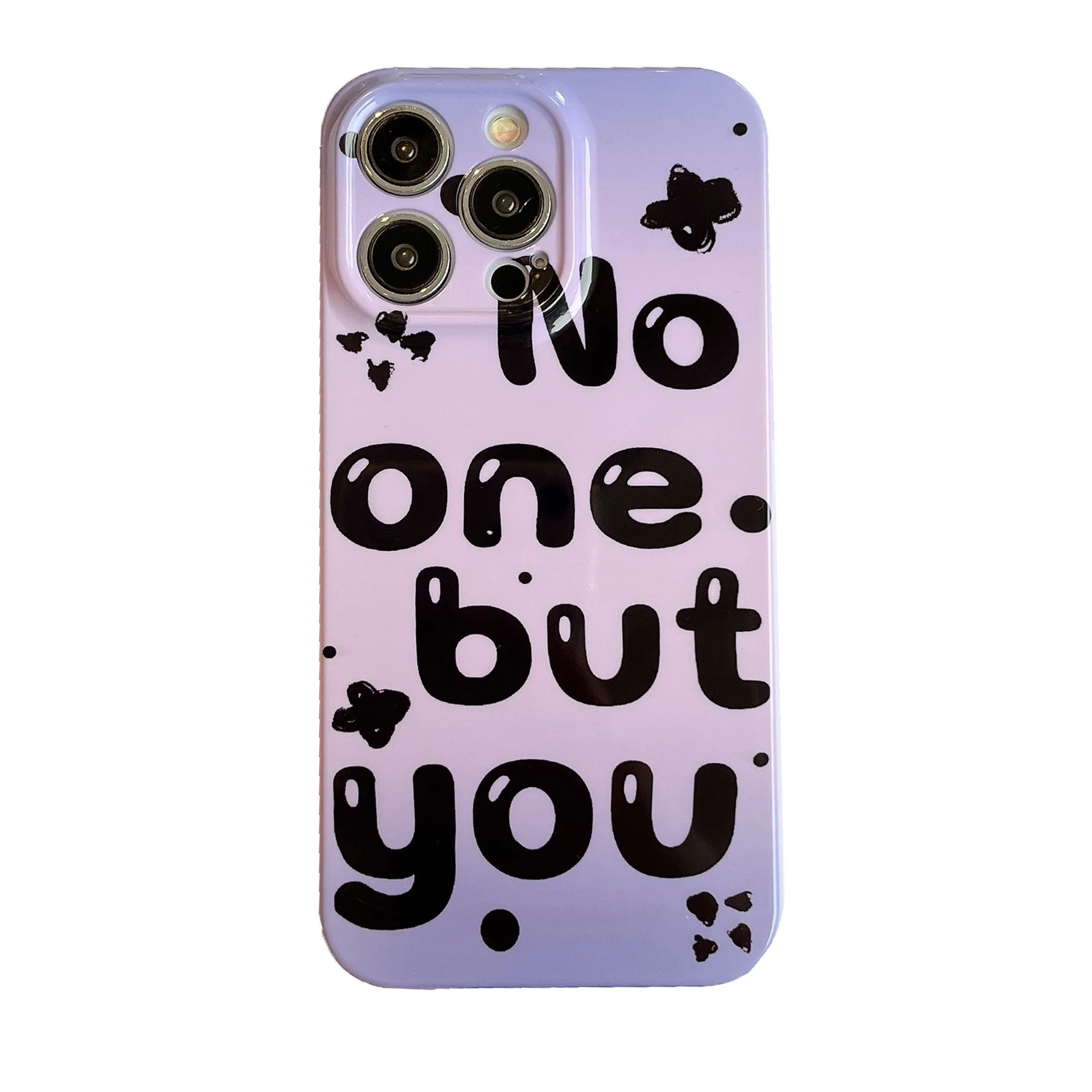 Film Phone Case Purple Gradient English Phone Case For iphone 14 13 12 11 Pro Max X XR XSMAX 7 8 Plus SE TPU Case Cover