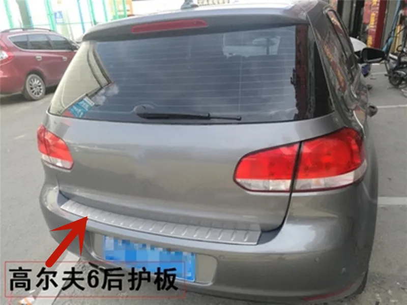 

Защита заднего бампера, протектор порога багажника, Накладка для Volkswagen VW Golf 6 MK6 VI 2009 2010 2011 2012 2013, автомобильные аксессуары