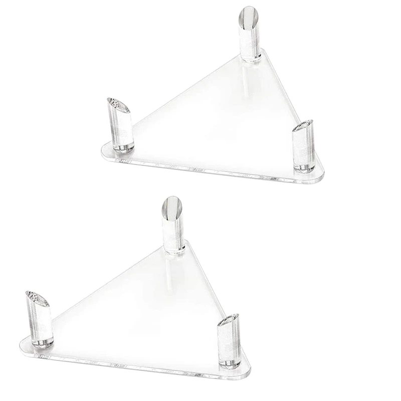 

2Pcs Acrylic Ball Stand Holder Transparent Ball Display Stand For Rugby Basketball Football Volleyball Display Stand