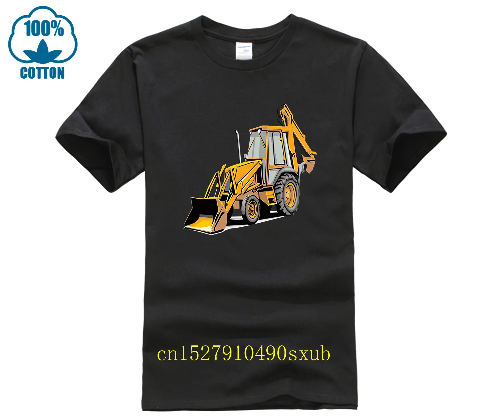 Экскаватор-погрузчик футболка новинка для мужчин детей