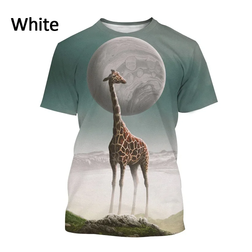 Рисунок 3 - Летняя мужская футболка с 3D принтом жирафа