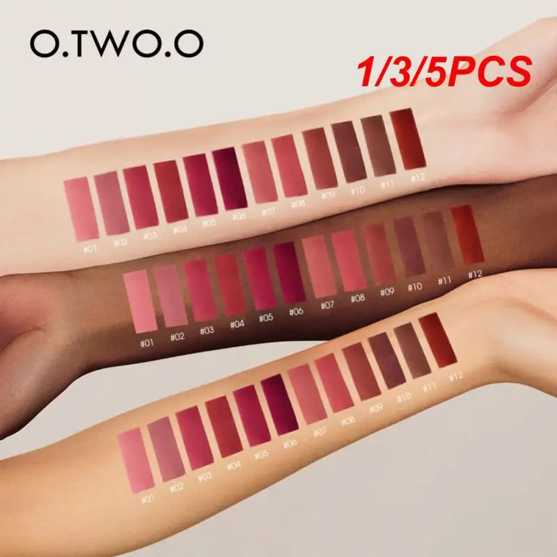 

1/3/5 шт. бархатный матовый блеск для губ 12 цветов водонепроницаемый антипригарный блеск для губ увлажняющая Косметика жидкая помада