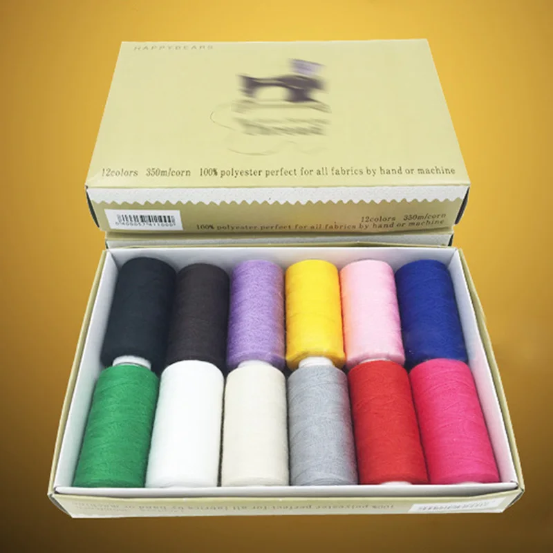 

12 Pcs DIY Sewing Supplies Manual Line Set Embroidering Machine Accessories Home Sewing Tools Sewing Thread Polyester