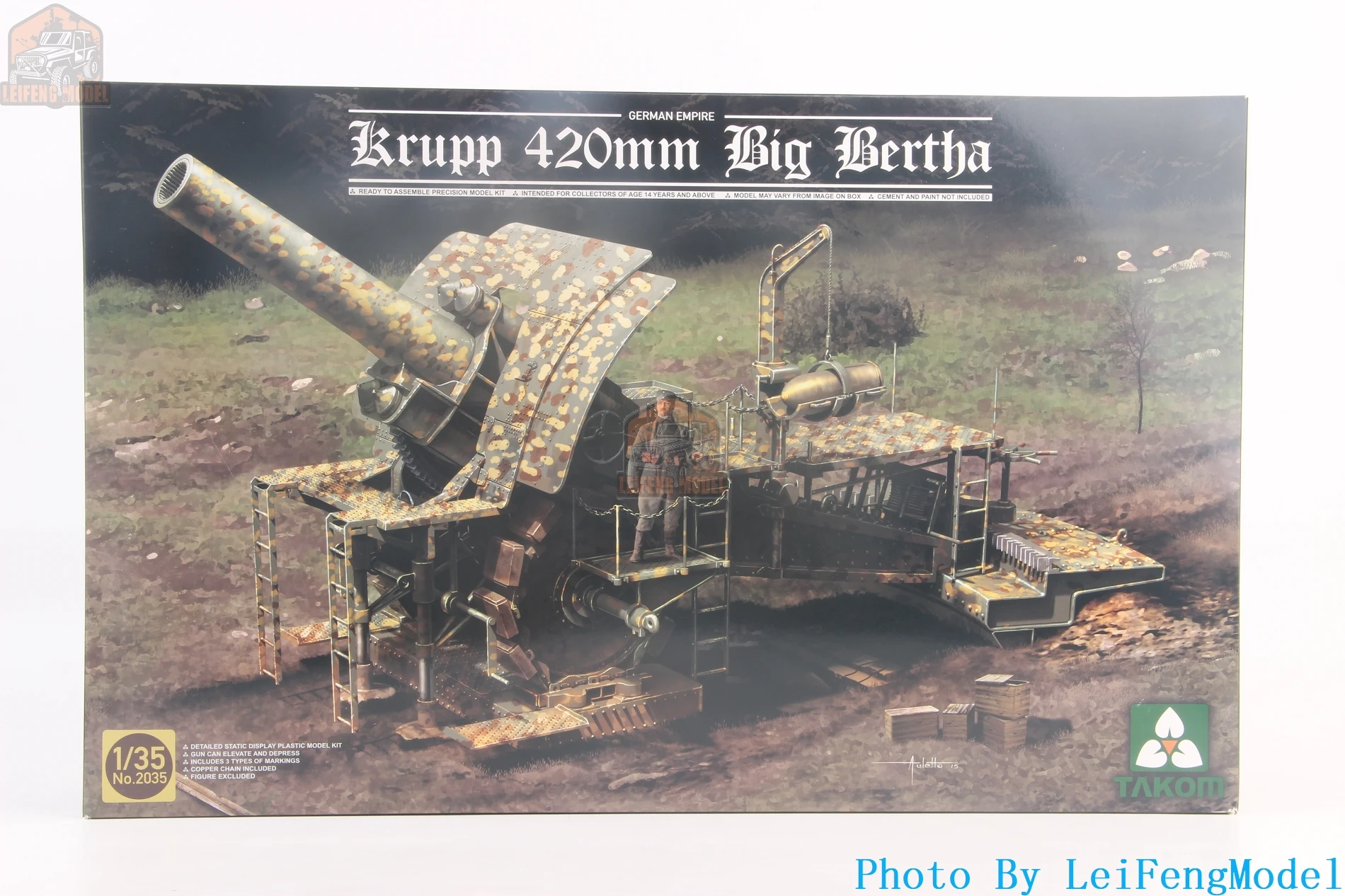 

TAKOM 2035 1/35 Scale German Empire 420mm Big Bertha Model Kit