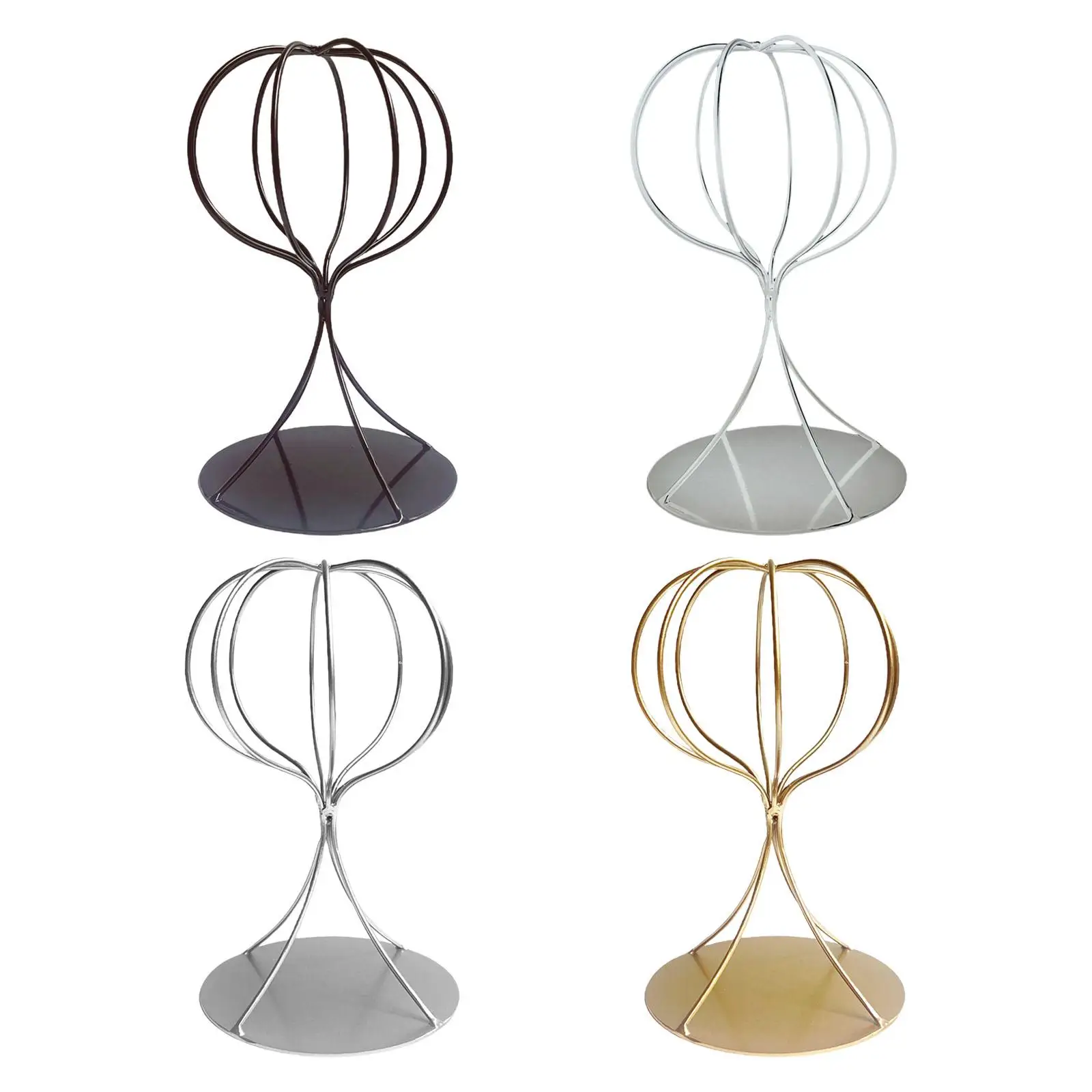 

Iron Wig Display Holder Hat Rack Wig Dryer Stand Toupee Holder Storage Tray for Hair Salon Travel Hair Styling Holiday Gifts