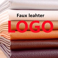 Designer Printed Faux Leather Logo Brand Sheet Synthetic for Fabric DIY Crafts Material Diy Sew