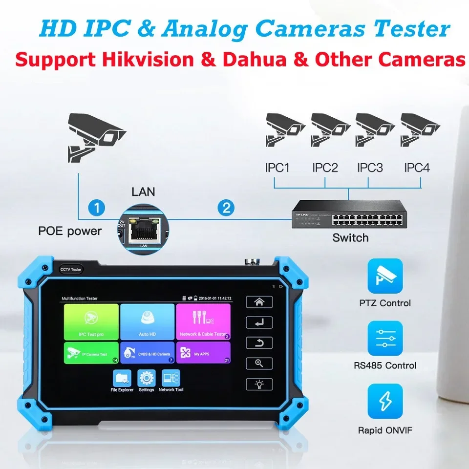 Фото Тестер IP-камер Tahlitech 5.4