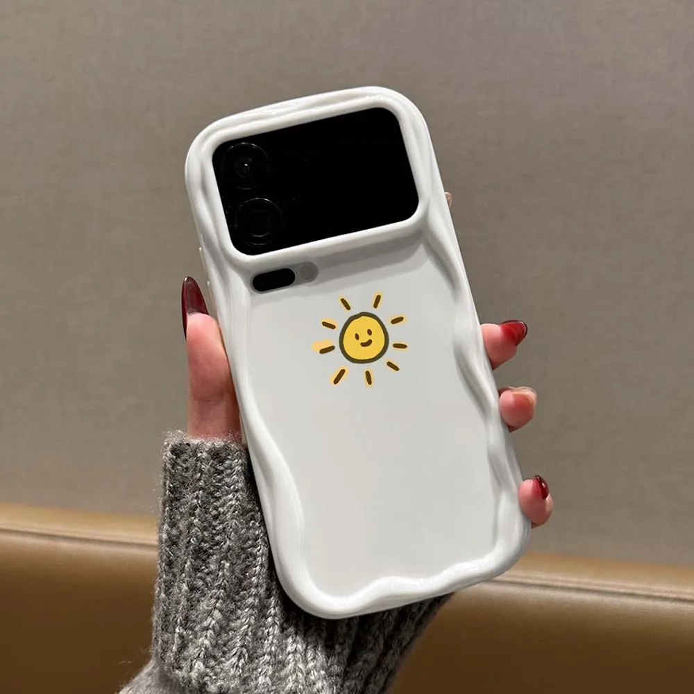 Фото Забавный мультяшный чехол для телефона с солнцем и луной для Xiaomi Mi 17 15 15T 14 14T 13 13T 12 12T 11 Pro Max Ultra Lite, мягкий, волнистый, с эффектом масляной пленки №3