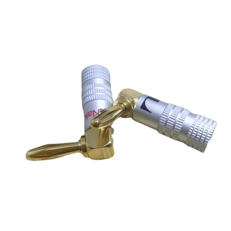 4 шт. позолоченные переходники для видеоколонок 90 градусов мм | Строительство и