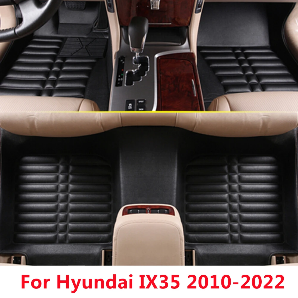 

SJ 3D водонепроницаемые автомобильные коврики на заказ, передние и задние напольные коврики, стильные автомобильные Ковровые Коврики, подходят для HYUNDAI IX35 2010-11-12-13-2022