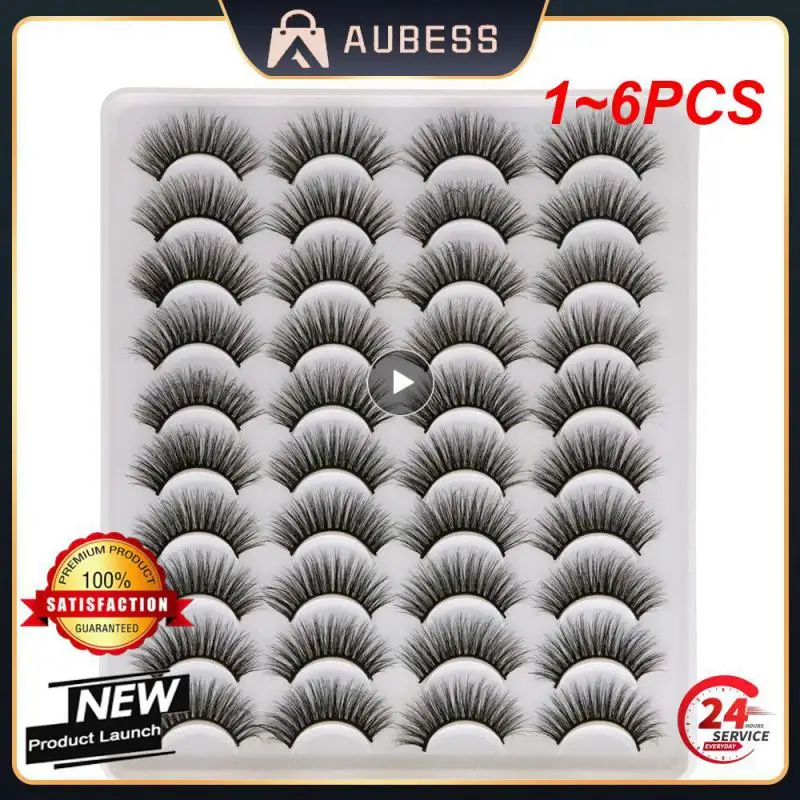 

1~6PCS Lashes 10pairs Natural False Eyelashes 3D Sexy Mink Lashes Extensions False Eyelashes Faux Cils Makeup Wholesale