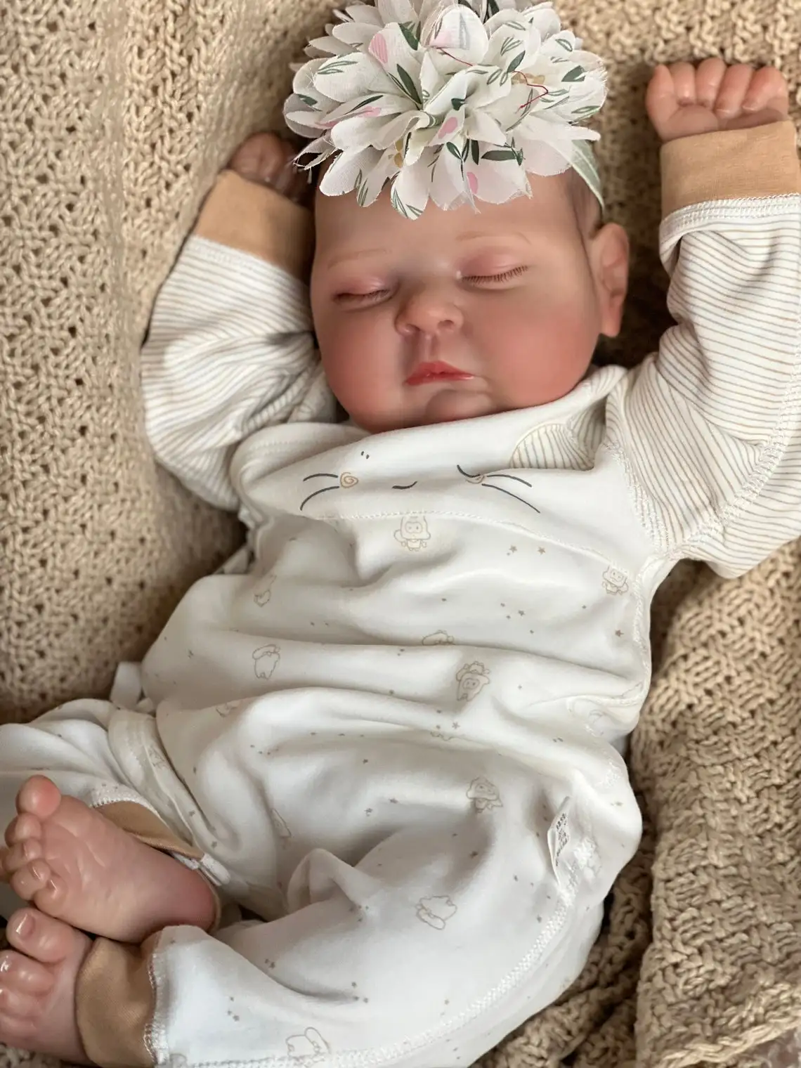 

Кукла реборн с мягким телом, 19 дюймов, персиковая 3d-кожа, многослойная живопись, ручная роспись, сенсорная кукла