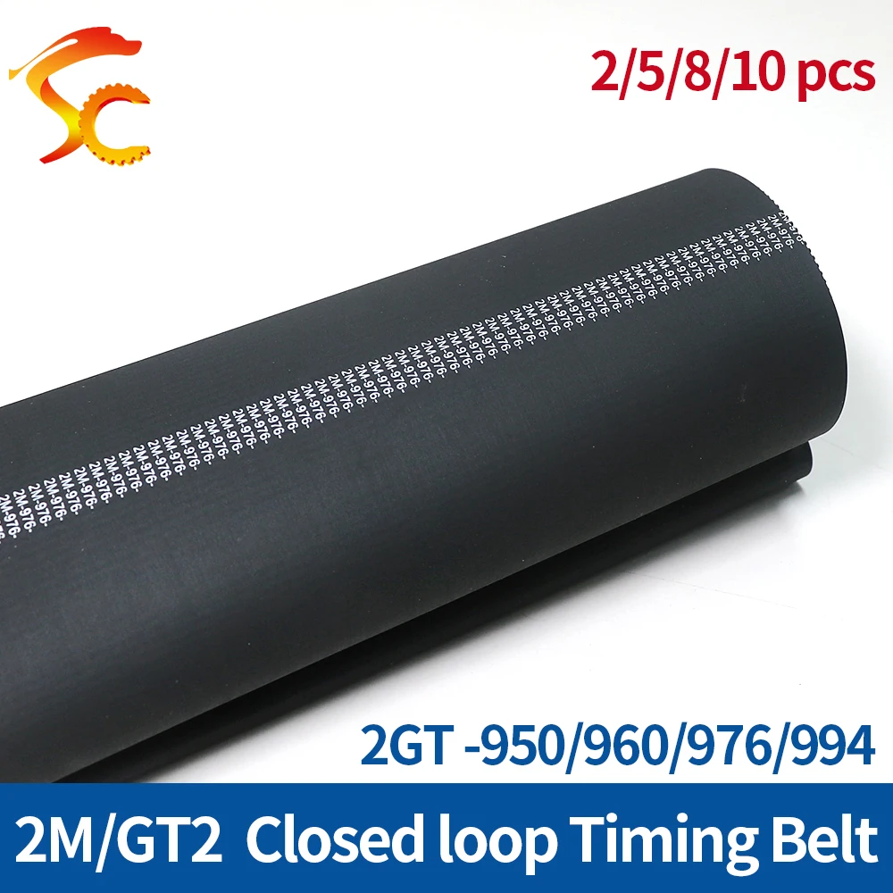 Резиновый Ремень ГРМ с замкнутой петлей GT2 950/960/976/994 мм ширина 6/9/10/15 мм ремни для 3D-принтеров