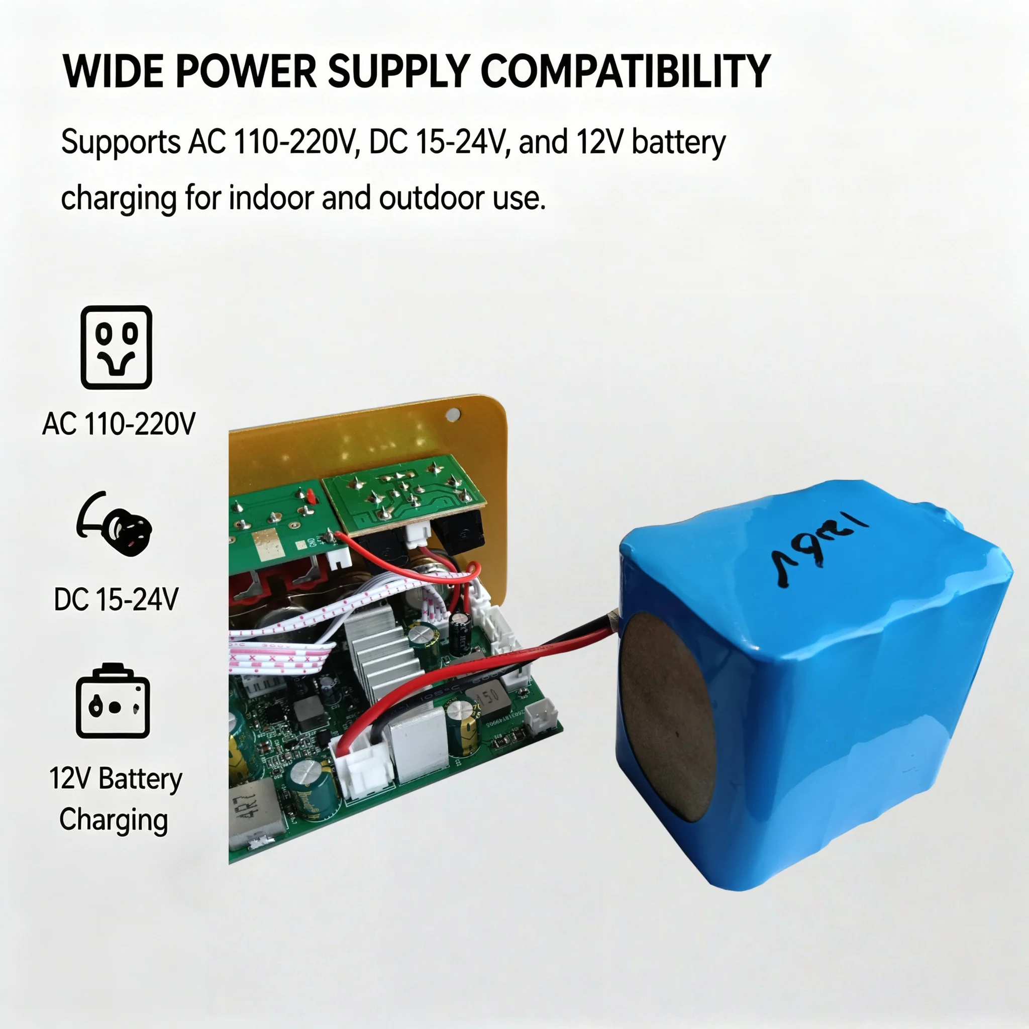 Фото Плата усилителя Woopker D400 Mono Bluetooth, 100 Вт, для домашнего использования, с двумя микрофонами, перезаряжаемая, цифровая. №3
