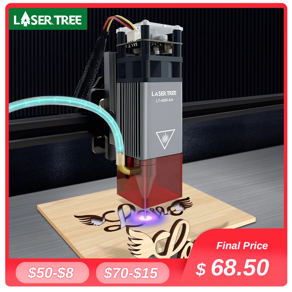 LASER TREE 40W 20W Laser Head 450nm Blue Light TTL PWM Modul