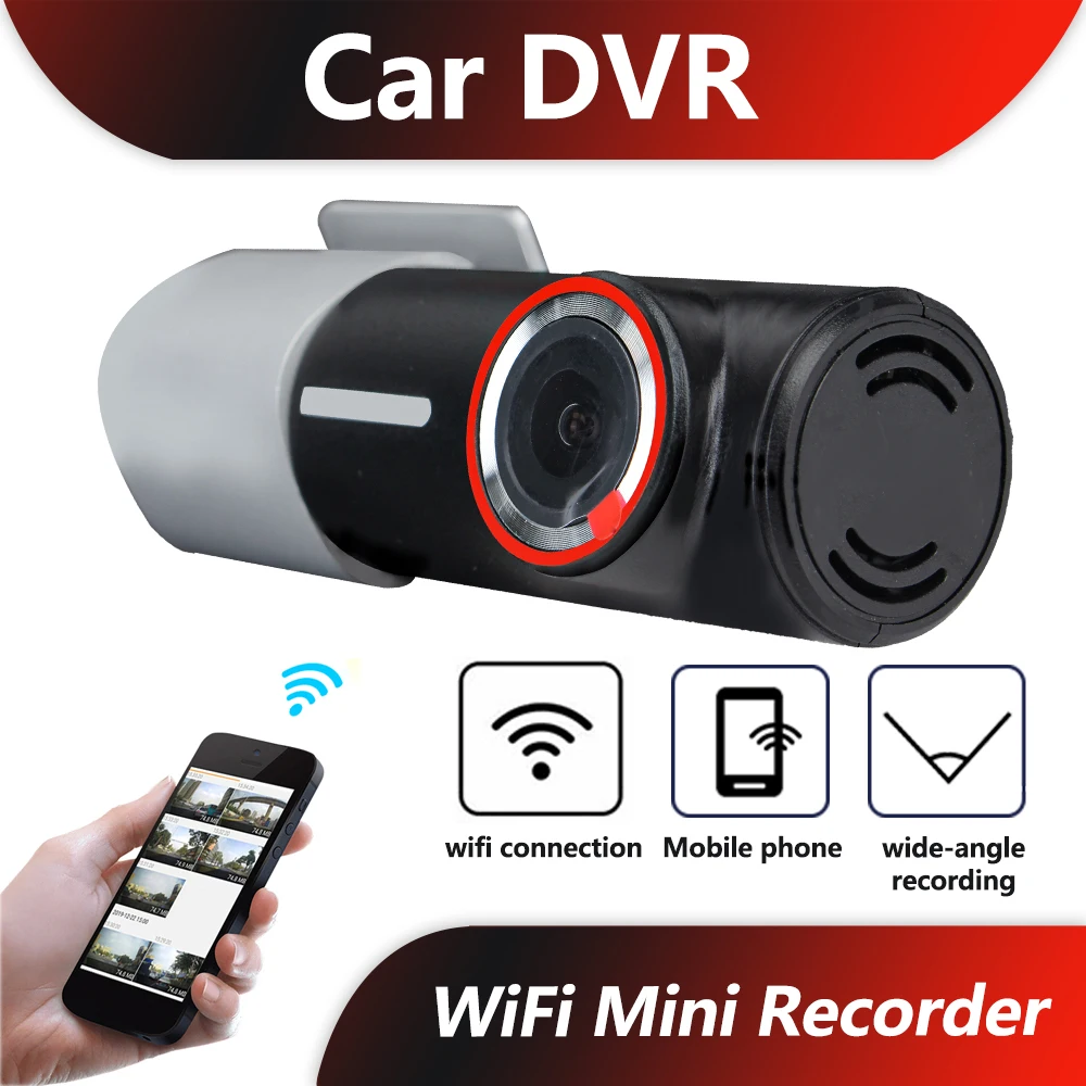 

Парковочный монитор 1296P, Автомобильный видеорегистратор, Передняя камера, видеорегистратор, Wi-Fi, FHD, видеорегистратор с ночным видением