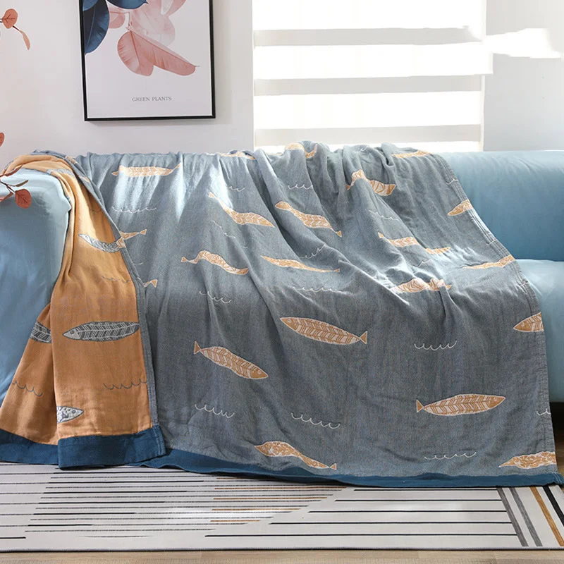 

Хлопковое одеяло Textile City Ins Leaf Fish 200x230 см