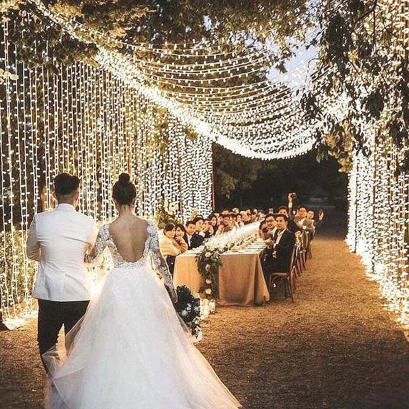

Wedding Fairy Led String Lights Garland Chain Waterproof Home Garden Wedding Supplies Party Outdoor Indoor Ramadan Holiday Decor