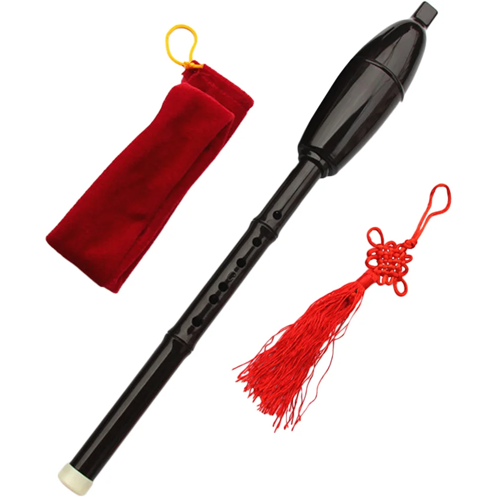 

Bau Flute Kids Vertical Blow Bawu Interesting Instrument National Wind Folk Woodwind Kit Storage Bag Resin Music Student
