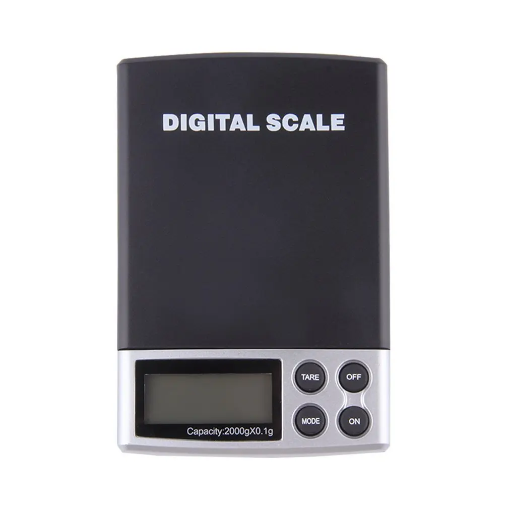 Lack+Silver Auto Power Off 300G/2000G Digital Pockets Scale Jewelry Weight Balance Scale Precision LCD With Optional Backlight