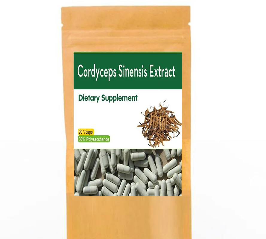 

30/50pcs Cordyceps Sinensis Mushroom Extract 30% Polysaccharides Capsules