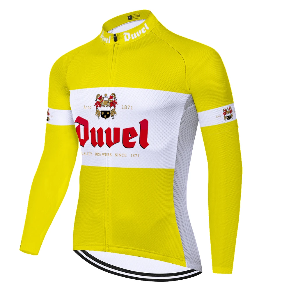 Мужской велосипедный трикотаж DUVEL с длинным рукавом 2021 зима-осень Racing Ropa Ciclismo