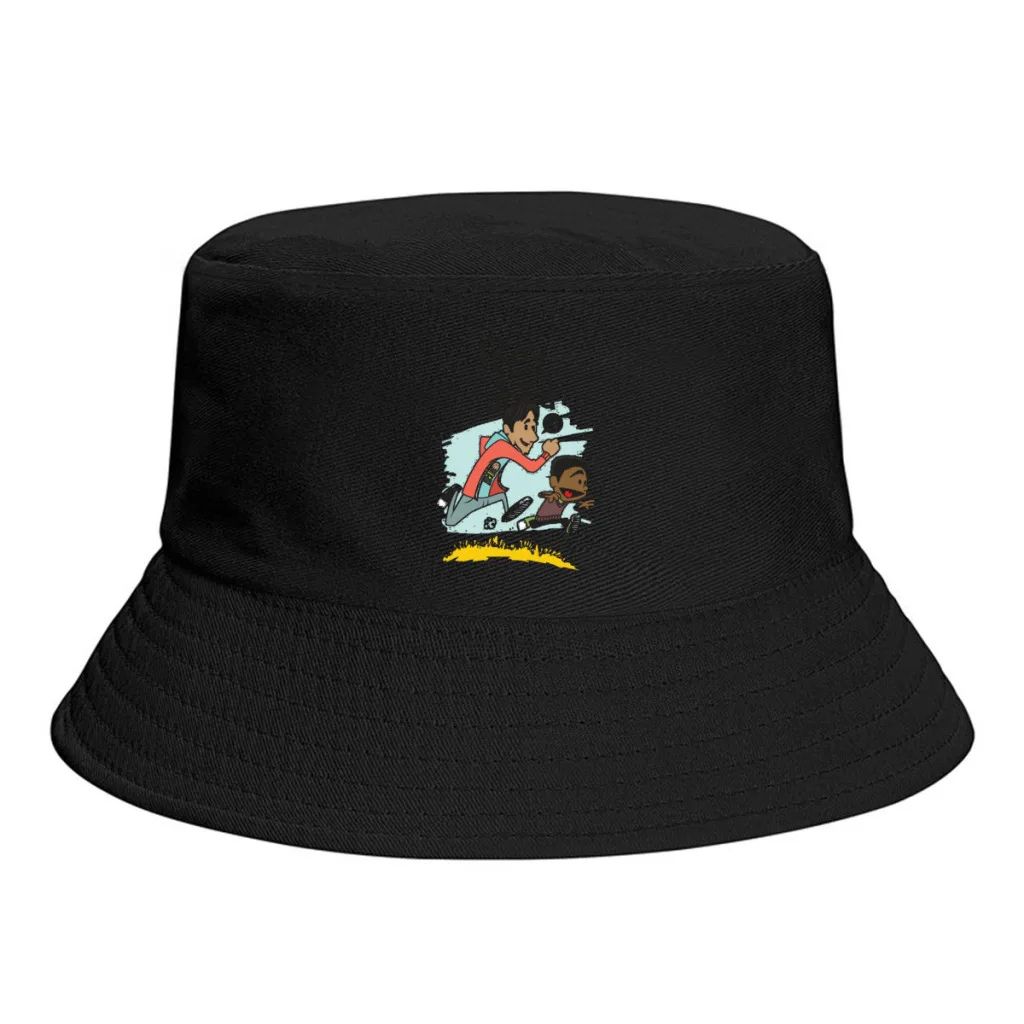 

Summer Troy + Abed Bucket Hats for Women Men Community Jeff Winger Sitcom Outdoor Travel Foldable Bob Fishing Hats Fedoras Cap