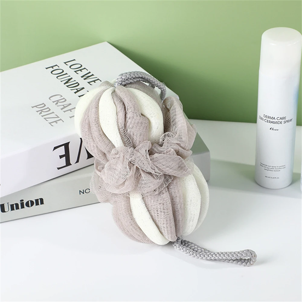 

Not Easy To Disperse Bubble Bath Ball Bathroom Supplies Cleaning Bath Flower Super Dense Two-color Bath Ball Pe Material Bath