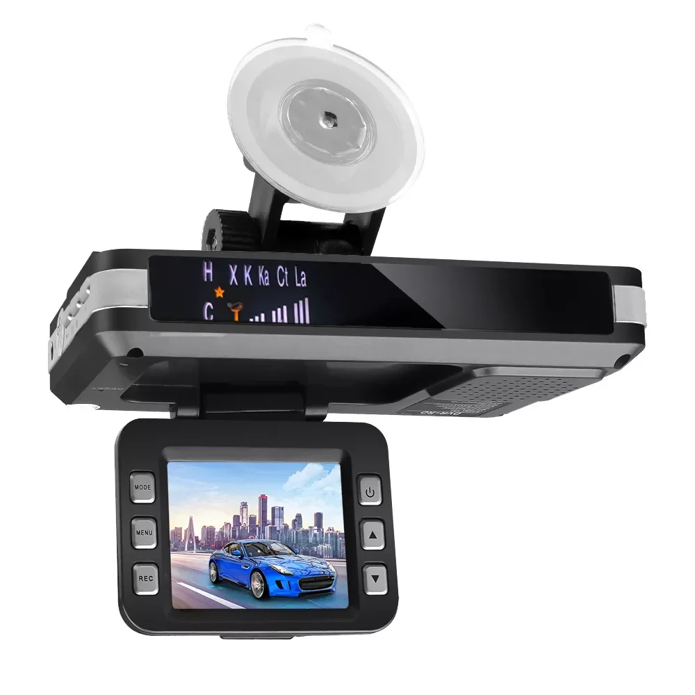 New 2 In 1 Car DVR Recorder Radar Speed Detector G-sensor Traffic Alert 14 Languages Night Vision Dash Camera Car Auto Recorder