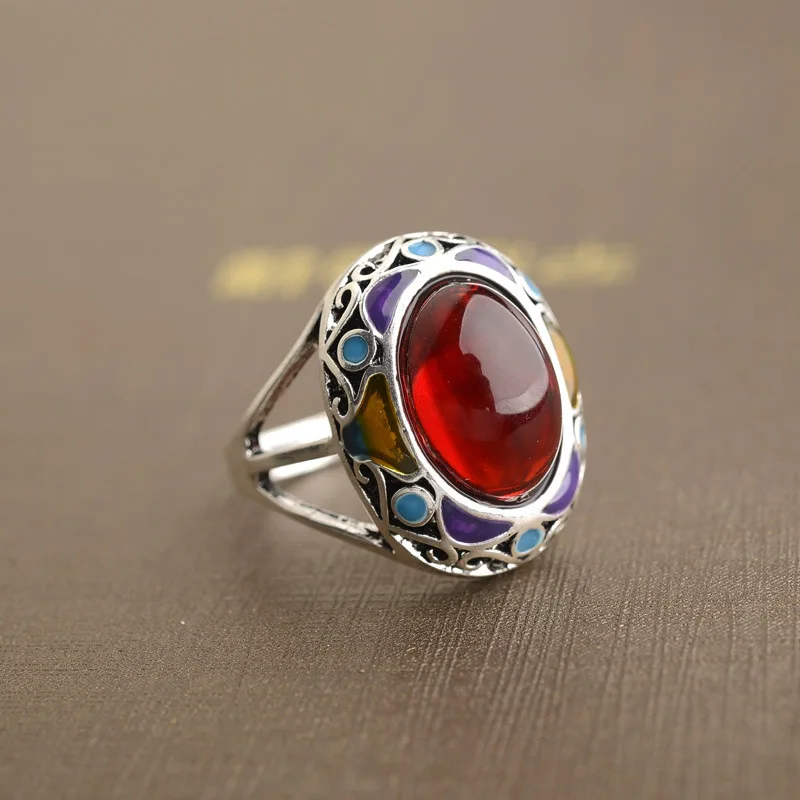 

New 2022 Designer Vintage Inlaid Ruby Ring Handmade Antique Ring