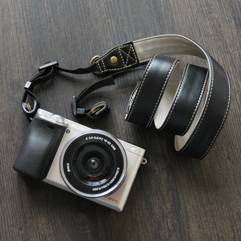 

For Sony Lumix Nikon Canon FUJI leica pentax SLR PU Leather Camera Shoulder Neck straps Carrying Belt DSLR Strap Grip Band Belt