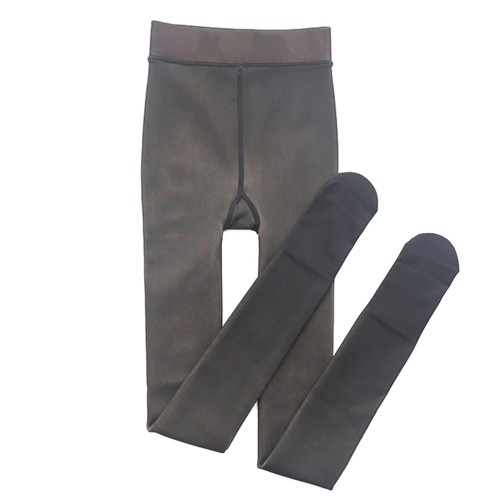 

Suitable for 50-80Kg Women's Winter Fleece Thickening , Body-In-One Pants, Weight 200G, Black Footed
