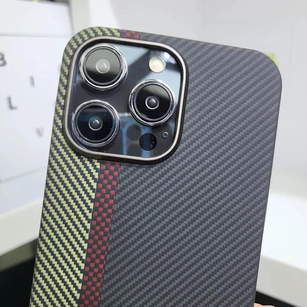 Лидер продаж 33 цвета арамидное углеродное волокно для iPhone 15 Pro Max ультратонкий