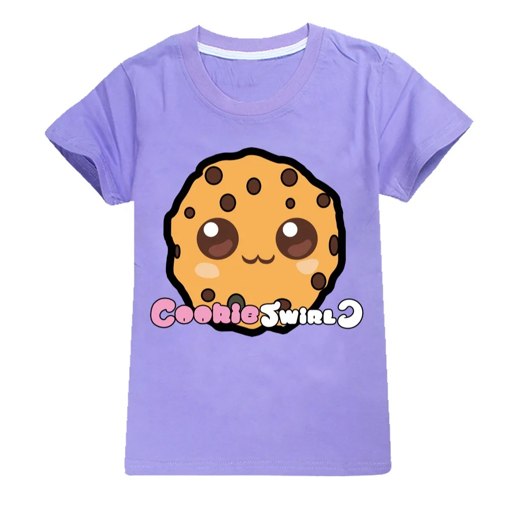 Child Clothes COOKIE SWIRL C Fashion Kids Wear Cotton Summer Casual Tees Boys Short-sleeved T-Shirts Toddler Baby Girls Tops
