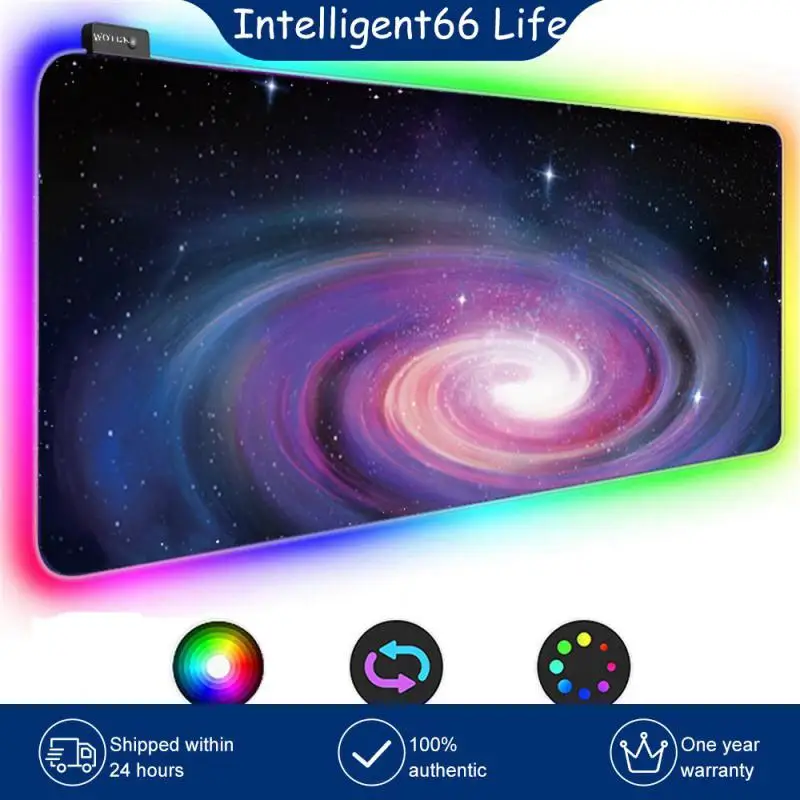 

Computer Accessories National Tide Mouse Pad Led Luminous Office Games Mouse Pad E-sports Oversize Size Backlight Mause Carpet
