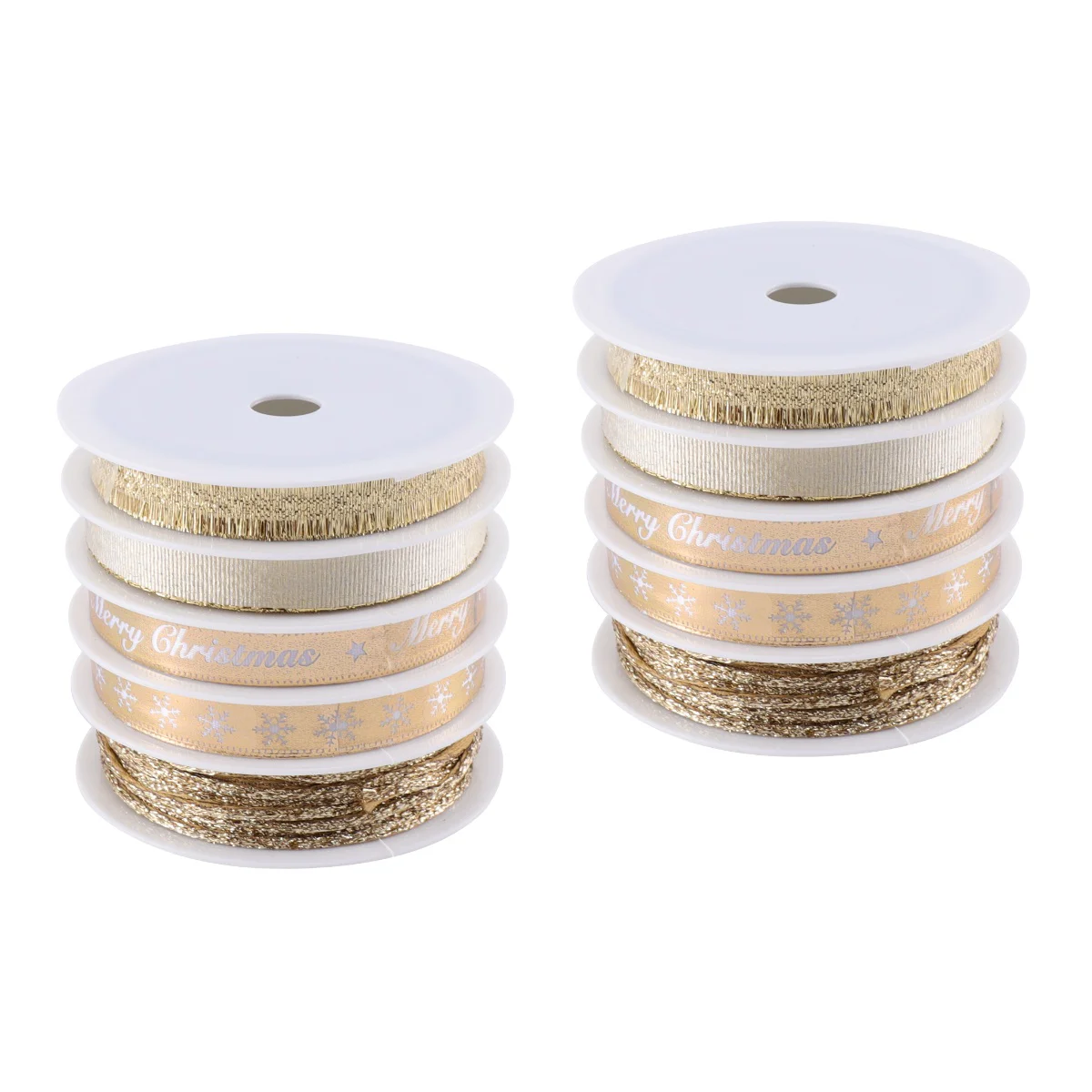 

10 Rolls Christmas Gift Wrapping Strip Christmas Ribbons Christmas Wired Ribbon Christmas Tree Garland Holiday Ribbon
