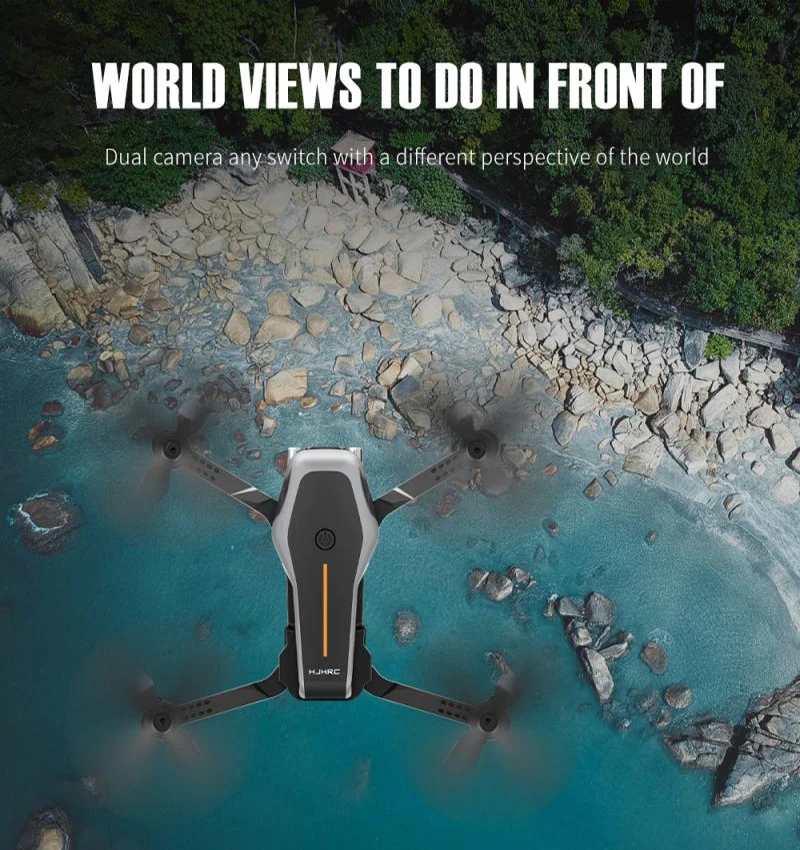 

Профессиональный мини-Дрон HJ95 6K с двойной камерой 1080P Wi-Fi FPV Дрон складной Квадрокоптер Радиоуправляемый вертолет игрушки