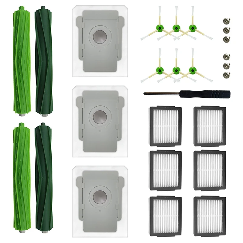 

For Irobot Roomba I7+ J7 Plus J7+ I3 Plus I3+ I4 I4+ I6 I6+ I8 I8+ E5 E6 E7 Rubber Brushes Filters Parts Accessory