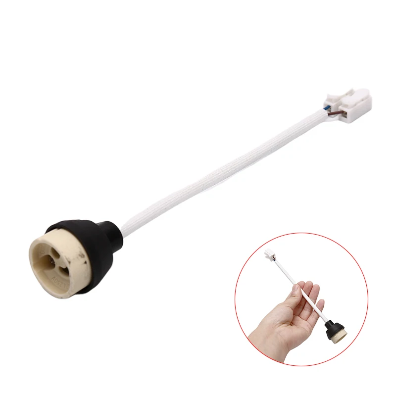 Лидер продаж новый патрон для цоколя лампы GU10 переходник керамический провод